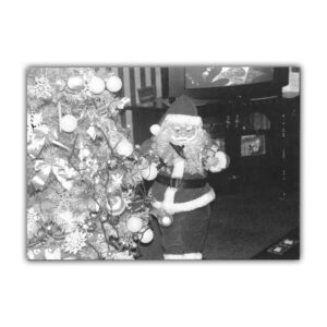 'Tree and Santa Claus' Christmas Card